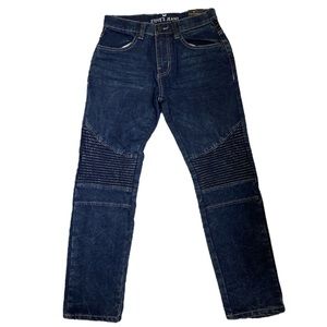Steve’s Jeans Boys Dark Wash Moto Style Denim Pants Slim Fit Size 12